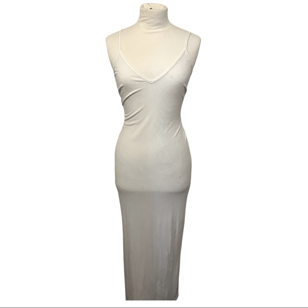 White Maxi Bodycon Dress